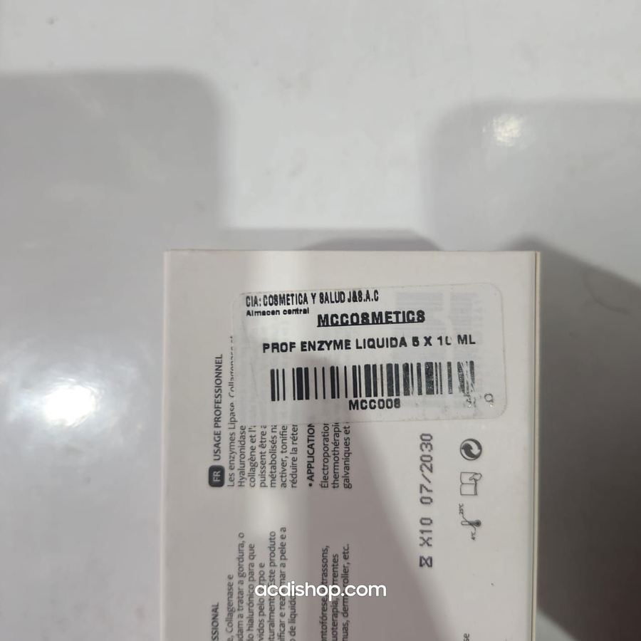 ENZIMAS METABÓLICAS (CLH) 1500TRU, 10ML X 05 UND. (CÓCTEL) - MCCOSMETICS 3