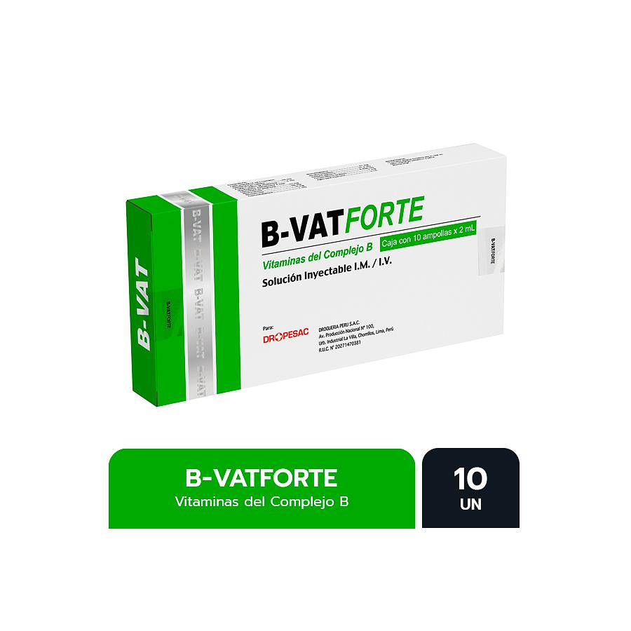 B-VAT FORTE (COMPLEJO B) 2ML X 10 UNID. - DROPESAC 2