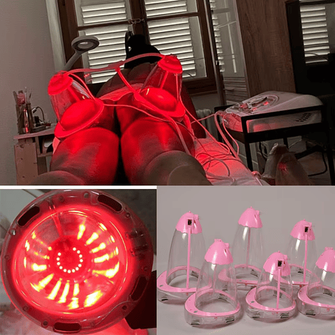 EQUIPO VACUUM CON INFRARROJO CON 06 COPAS PINK