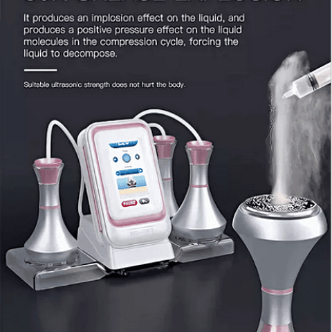 CAVITADOR RADIOFRECUENCIA (80K) 3 EN 1 - PINK