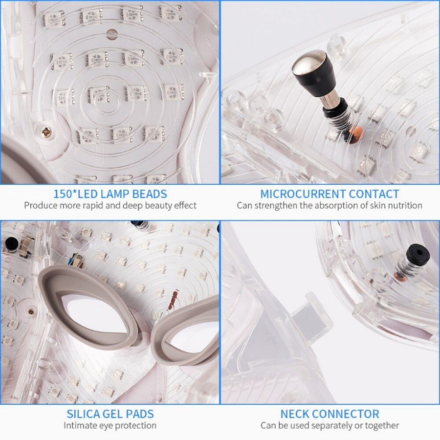 MASCARA LED 7 COLORES CON CUELLO 3