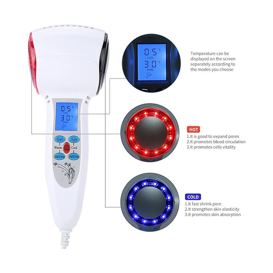 MARTILLO MASAJEADOR FACIAL CALIENTE Y FRÍO PORTÁTIL 3