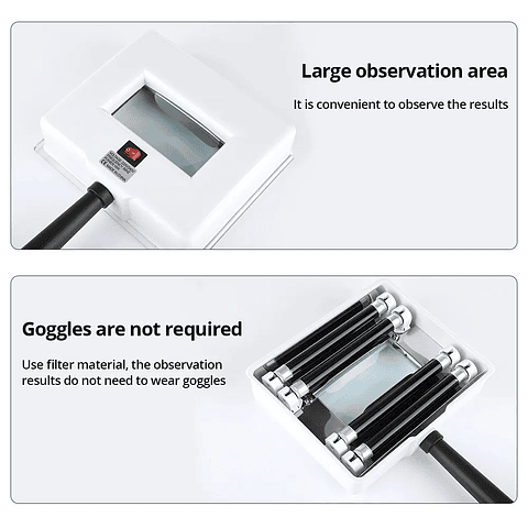 LAMPARA WOOD UV CON CUBIERTA FACIAL