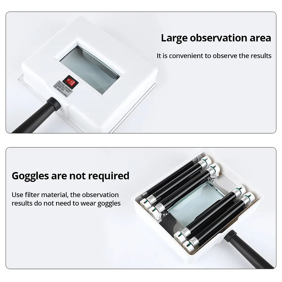 LAMPARA WOOD UV CON CUBIERTA FACIAL 2