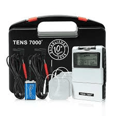 TENS 7000 ELECTROESTIMULADOR PORTATIL 4 PARCHES