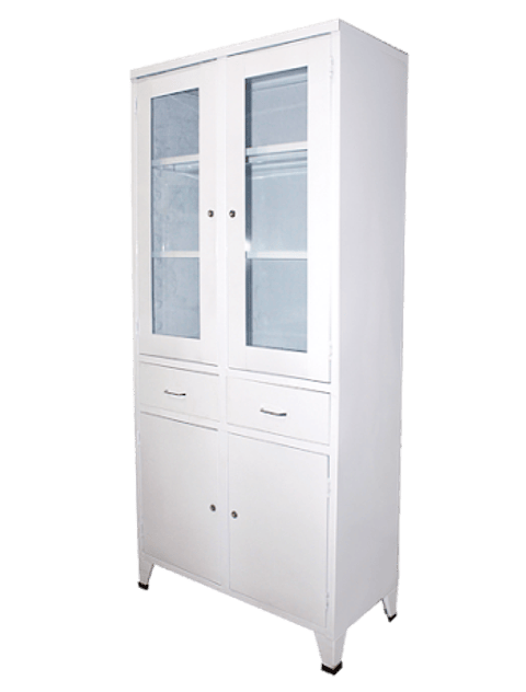 VITRINA DE METAL DE 2 CUERPOS NACIONAL