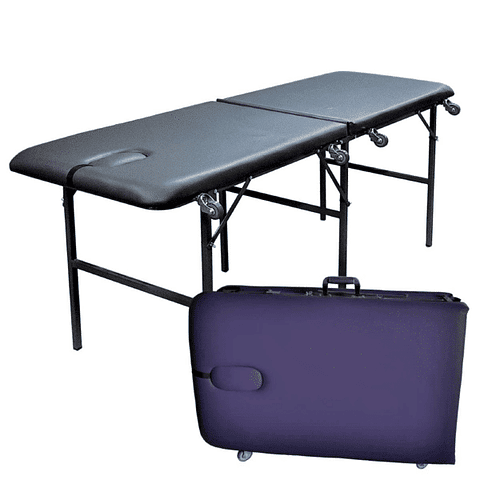 CAMILLA PORTÁTIL RECLINABLE TIPO MALETA RODABLE