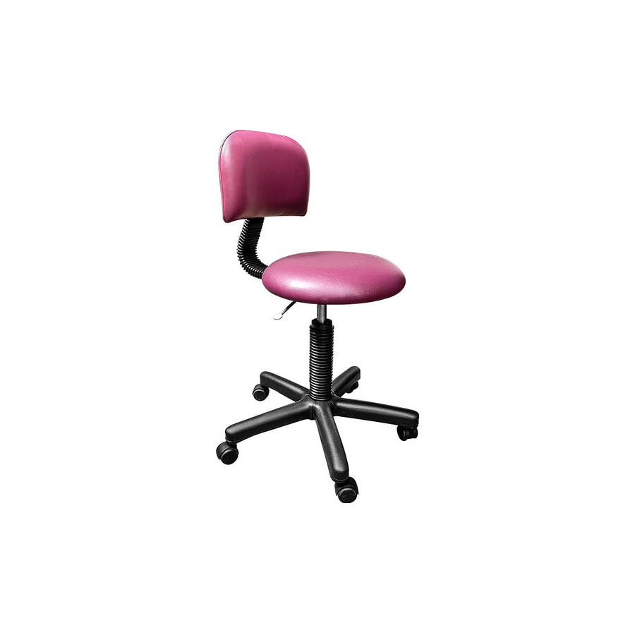 TABURETE REGULABLE CON RESPALDAR Y  RODABLE NACIONAL 2