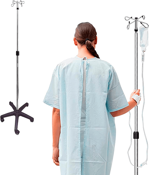 PORTA SUERO AJUSTABLE Y RODABLE NACIONAL