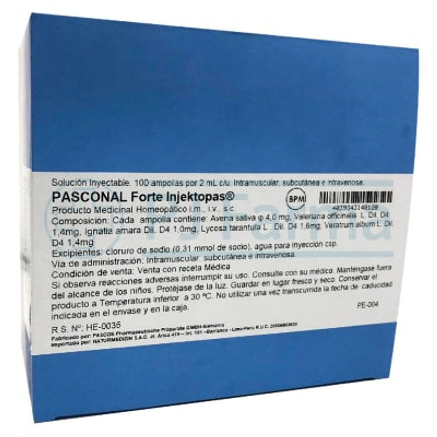 PASCONAL FORTE INJEKTOPAS 2ML. X 01 AMP. - PASCOÉ 3