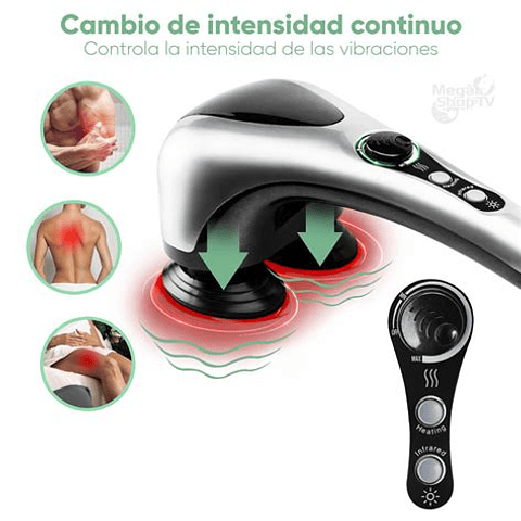 MASAJEADOR CORPORAL CON INFRARROJO DOBLE CABEZAL - VICTORIA HAN