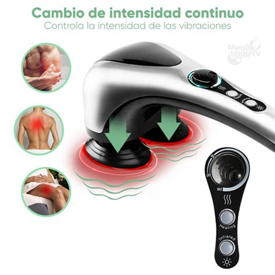 MASAJEADOR CORPORAL CON INFRARROJO DOBLE CABEZAL - VICTORIA HAN 2