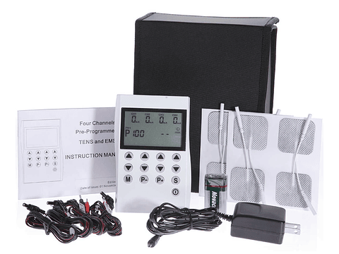 TENS/EMS ELECTROESTIMULADOR MULTISTIM 4 CH - 8 PARCHES