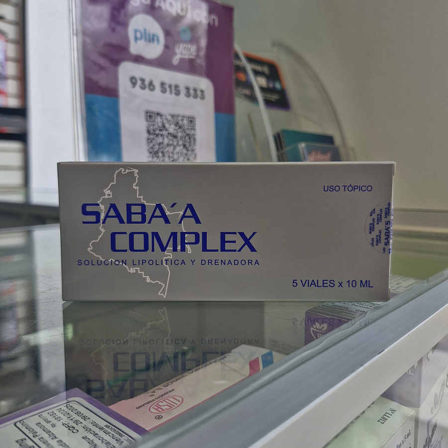 SOLUCION LIPOLITICA Y DRENADORA 10ML X 05 UND. - SABA´A COMPLEX 2