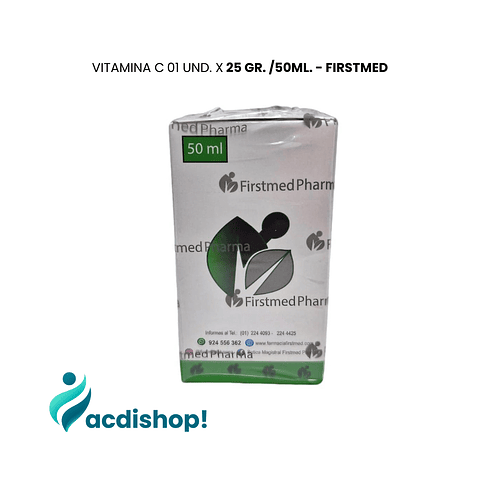  VITAMINA C 01 UND. X 25G. 50mL. - FIRSTMEDPHARMA