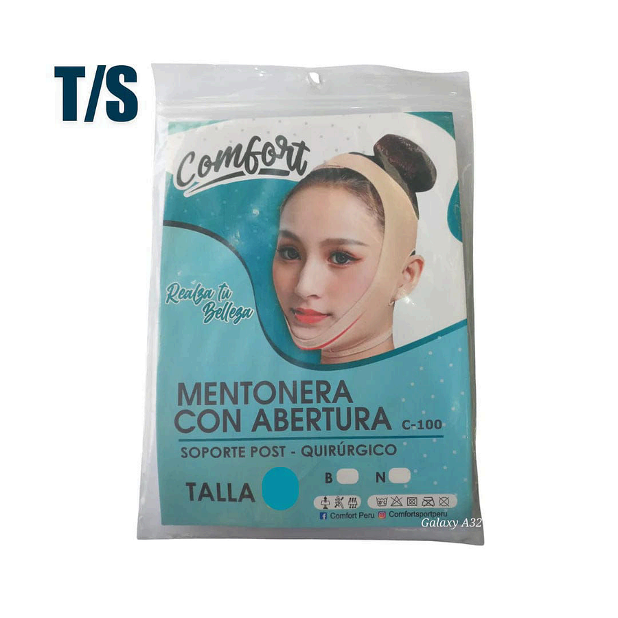 MENTONERA CON ABERTURA C-100 /01 UND. - COMFORT 1