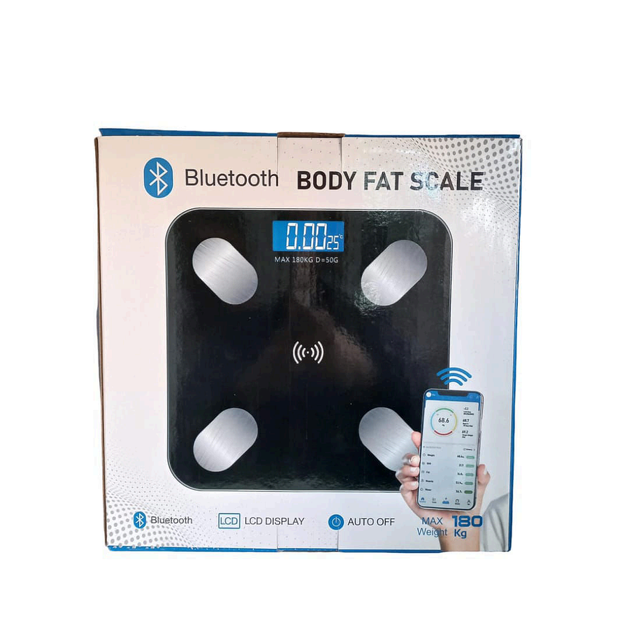 BALANZA DIGITAL 180kg CON BLUETOOTH - BODY FAT 1