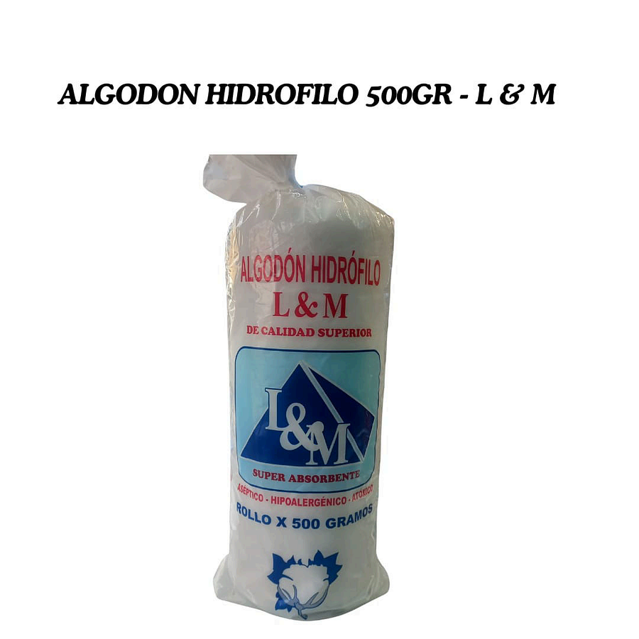 ALGODON HIDROFILO 500GR - L & M 1