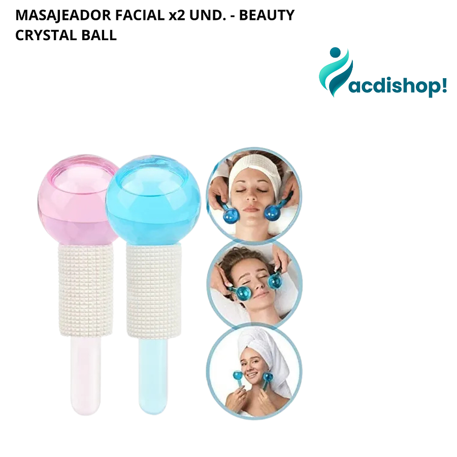MASAJEADOR FACIAL X 02 UND. - BEAUTY CRYSTAL BALL 1