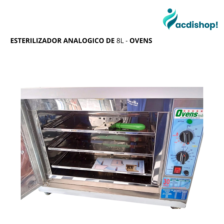 ESTERILIZADOR ANALOGICO DE 8L - OVENS 1
