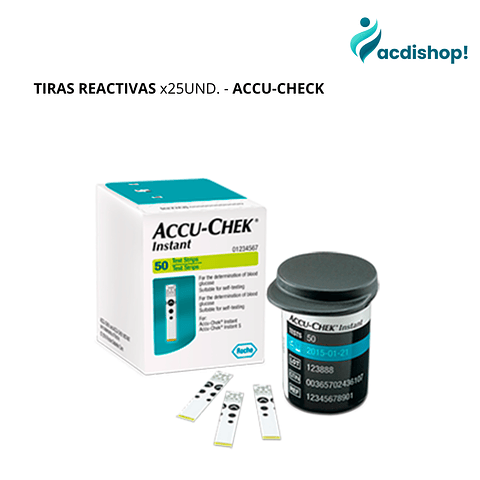 TIRAS REACTIVAS x25 UND. - ACCU-CHEK