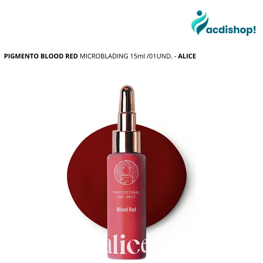 PIGMENTO BLOOD RED MICROBLADING 15ml /01UND. - ALICE 1
