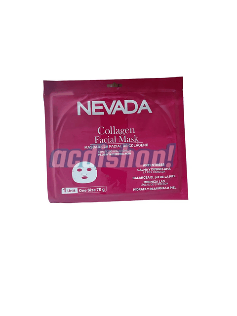 MASCARILLA HIDROGEL DE COLÁGENO 70g 01 UND. - NEVADA