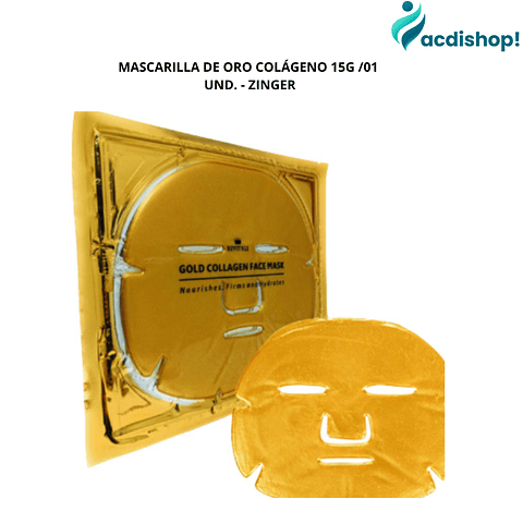 MASCARILLA DE ORO COLÁGENO 15G /01 UND. - ZINGER