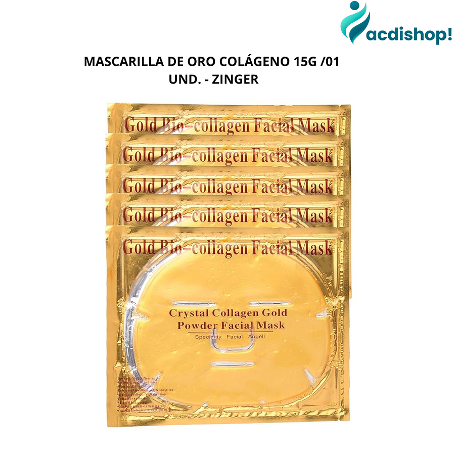 MASCARILLA DE ORO COLÁGENO 15G /01 UND. - ZINGER 2