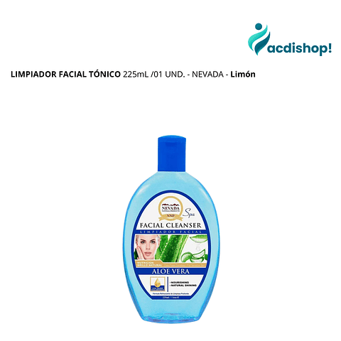 LIMPIADOR FACIAL TÓNICO 225mL /01 UND. - NEVADA - Limón