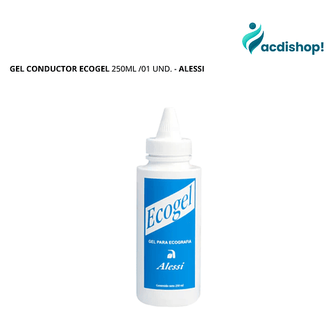 GEL CONDUCTOR ECOGEL 250ML /01 UND. - ALESSI