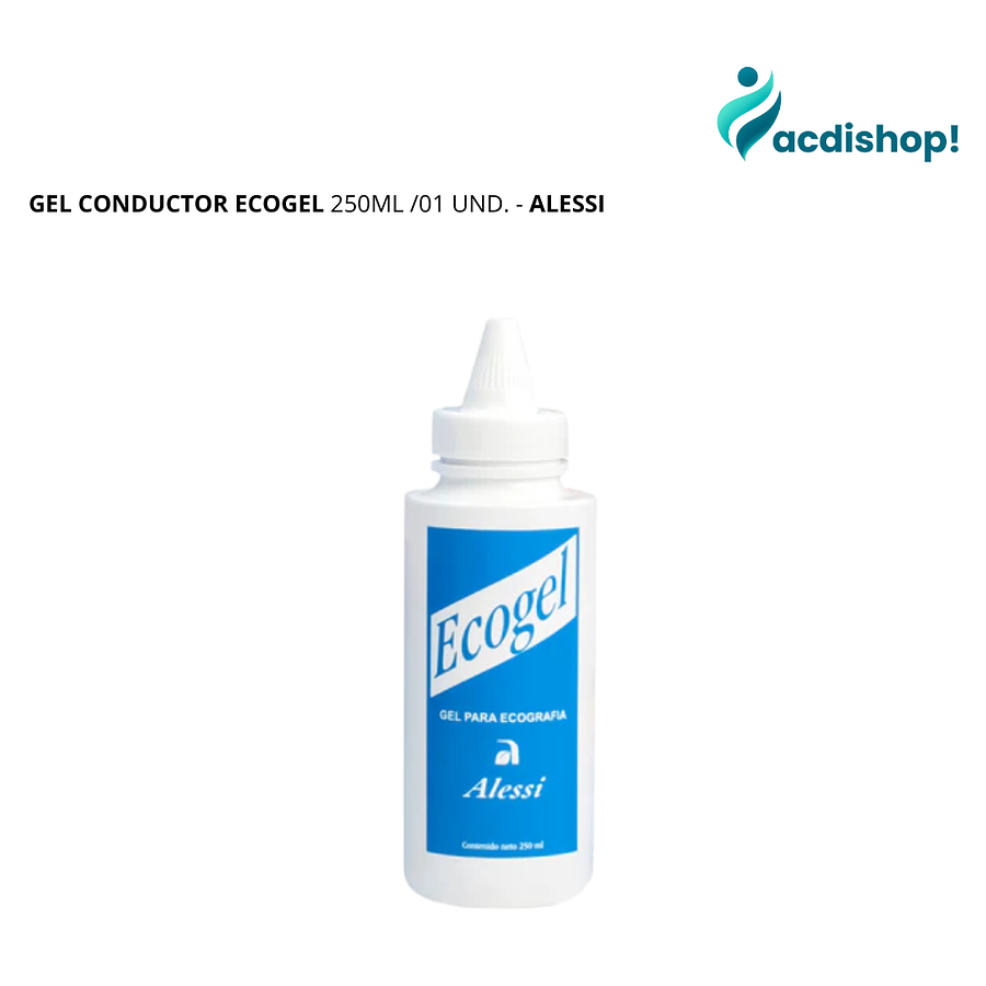 GEL CONDUCTOR ECOGEL 250ML /01 UND. - ALESSI 1