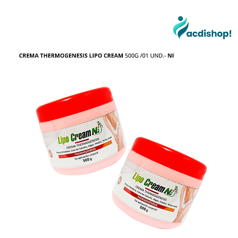 CREMA THERMOGENESIS LIPO CREAM 500G /01 UND.- NI