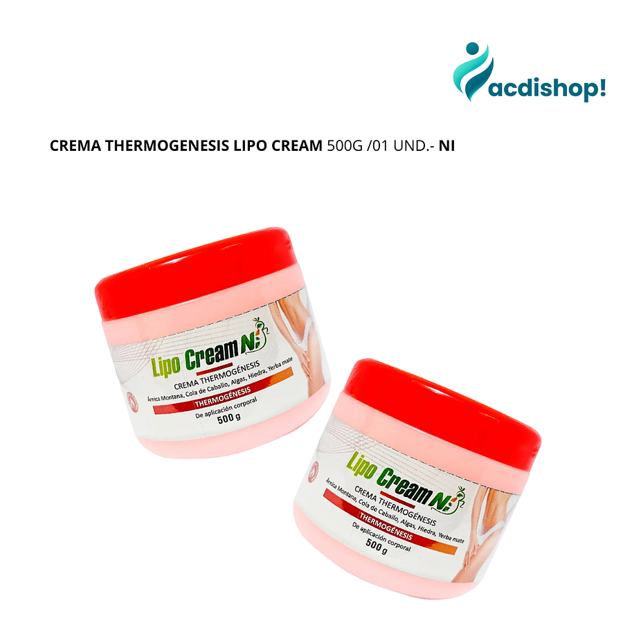 CREMA THERMOGENESIS LIPO CREAM 500G /01 UND.- NI 1