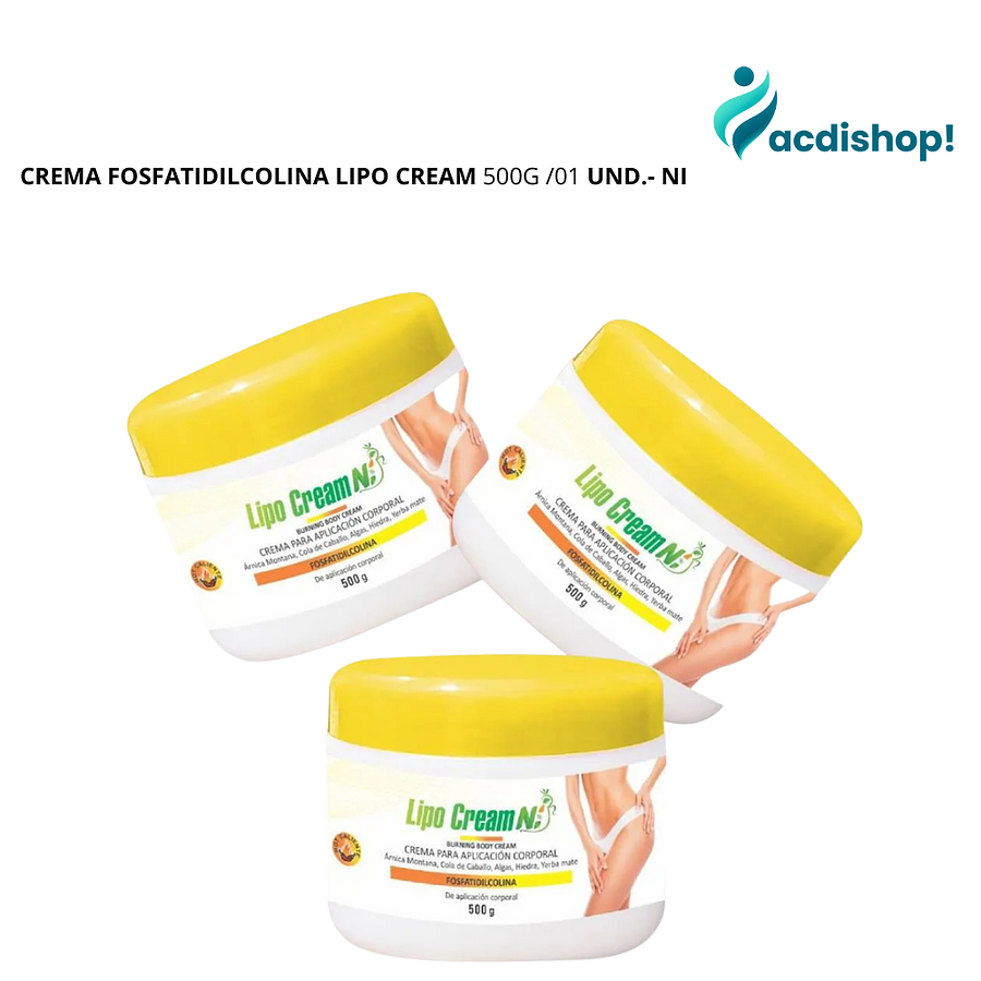 CREMA FOSFATIDILCOLINA LIPO CREAM 500G /01 UND.- NI 1