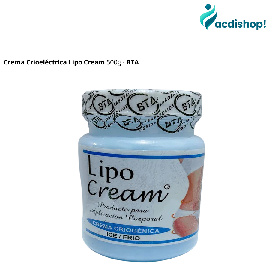 Crema Crioeléctrica Lipo Cream 500g - BTA 2