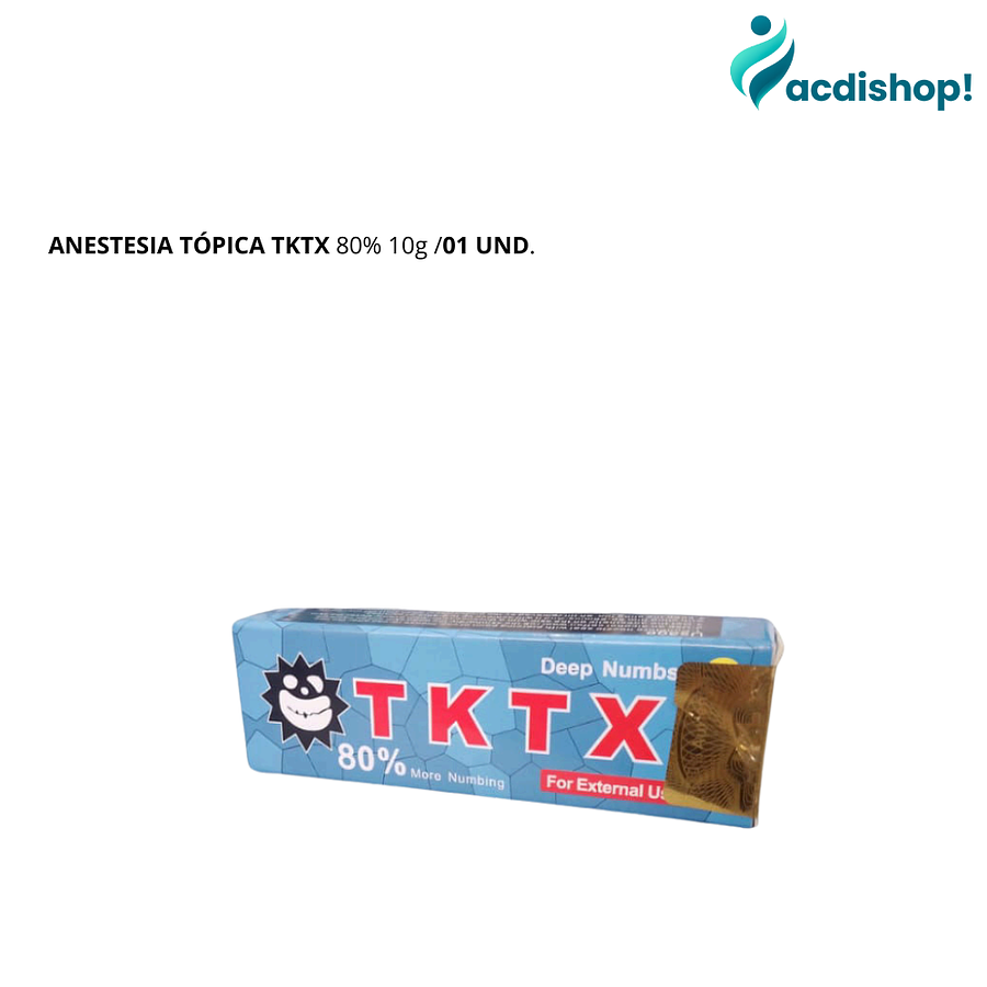 ANESTESIA TÓPICA TKTX 80% 10g /01 UND. 1