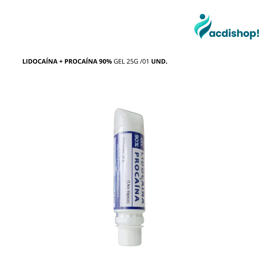 LIDOCAÍNA + PROCAÍNA 90% GEL 25G /01 UND. 1