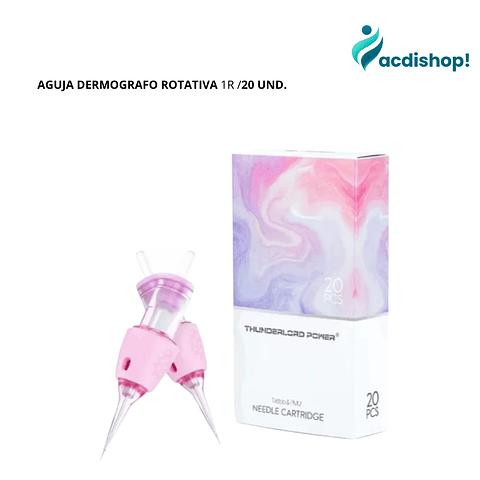 AGUJA DERMOGRAFO ROTATIVA 1R /20 UND.