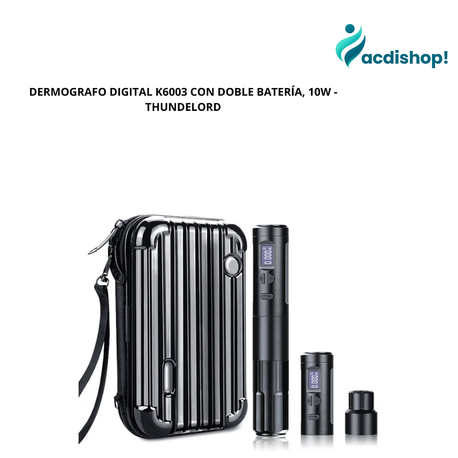 DERMOGRAFO DIGITAL K6003 CON DOBLE BATERÍA, 10W - THUNDELORD 1