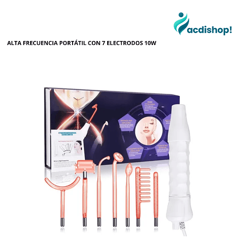 ALTA FRECUENCIA PORTÁTIL CON 7 ELECTRODOS 10W