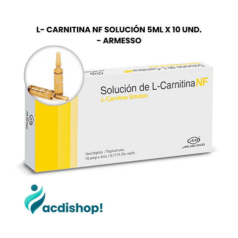L- CARNITINA NF SOLUCIÓN 5ML X 10 UND. - ARMESSO