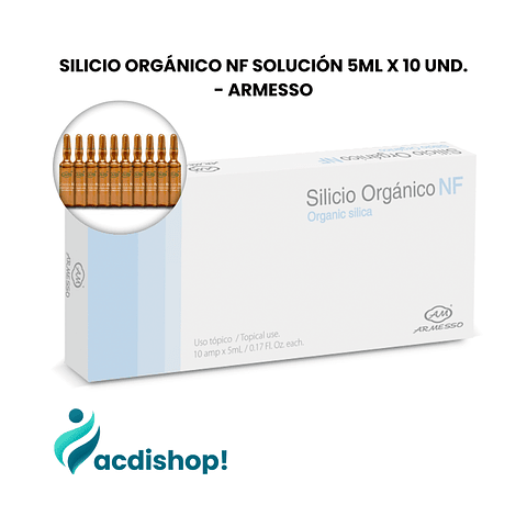 SILICIO ORGÁNICO NF SOLUCIÓN 5ML X 10 UND. - ARMESSO