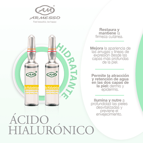 ÁCIDO HIALURÓNICO SOLUCIÓN 5ML X 10 UND. - ARMESSO