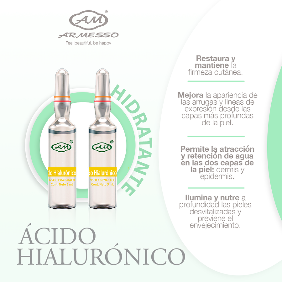 ÁCIDO HIALURÓNICO SOLUCIÓN 5ML X 10 UND. - ARMESSO 2