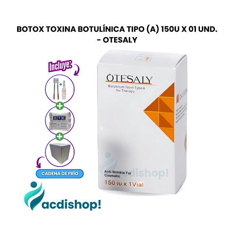 BOTOX TOXINA BOTULÍNICA TIPO (A) 150U X 01 UND. - OTESALY