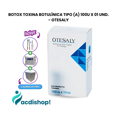 BOTOX TOXINA BOTULÍNICA TIPO (A) 100U X 01 UND. - OTESALY