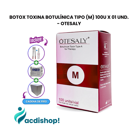 BOTOX TOXINA BOTULÍNICA TIPO (M) 100U X 01 UND. - OTESALY