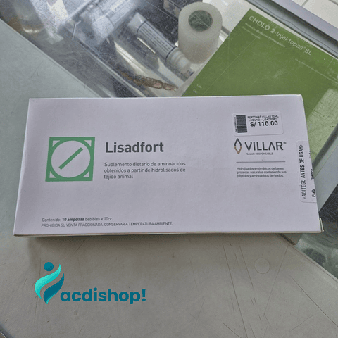 PEPTONAS SOLUCIÓN VILLAR 10ML X 10 UND. - LISADFORT