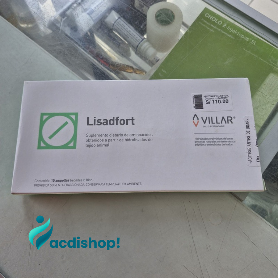 PEPTONAS SOLUCIÓN VILLAR 10ML X 10 UND. - LISADFORT 2